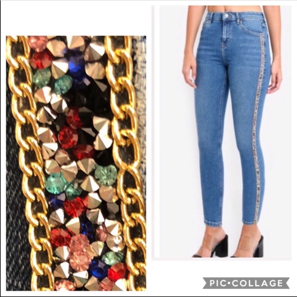 HP🎉 🆕🌻 TOPSHOP MOTO Jamie Hi Waist Ankle Grazer